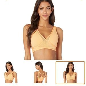 NIKE Air Mesh Bra (Fuel Orange/Fuel Orange/White) Women's Bra